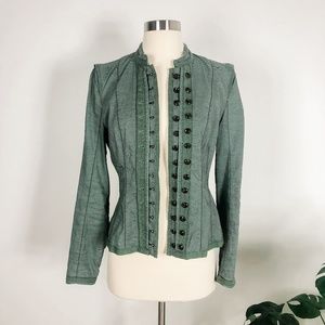 Rare Boss Orange green linen military style blazer